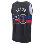 Fast Break Black Chaz Lanier Men's Detroit Pistons 2024/25 Statement Edition Jersey