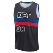 Fast Break Black Custom Men's Detroit Pistons 2024/25 Statement Edition Jersey
