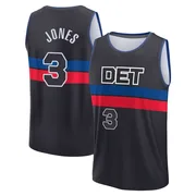 Fast Break Black Isaac Jones Youth Detroit Pistons 2024/25 Statement Edition Jersey
