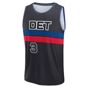 Fast Break Black Isaac Jones Youth Detroit Pistons 2024/25 Statement Edition Jersey