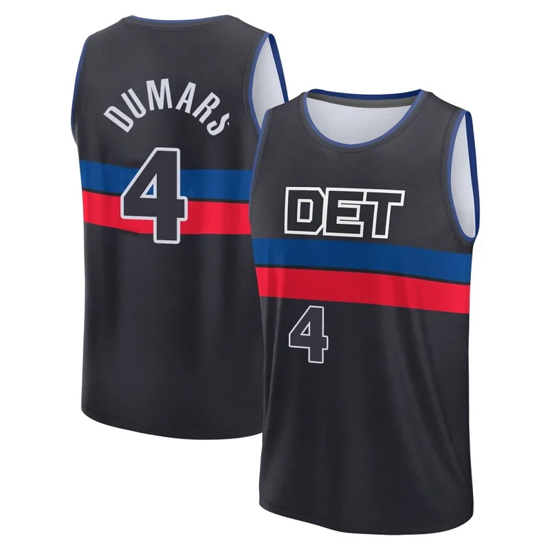 Fast Break Black Joe Dumars Men's Detroit Pistons 2024/25 Statement Edition Jersey