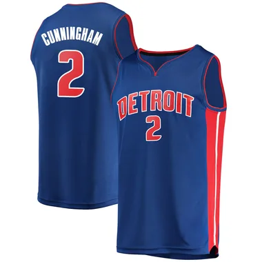 Fast Break Blue Cade Cunningham Youth Detroit Pistons Fanatics Branded Jersey - Icon Edition