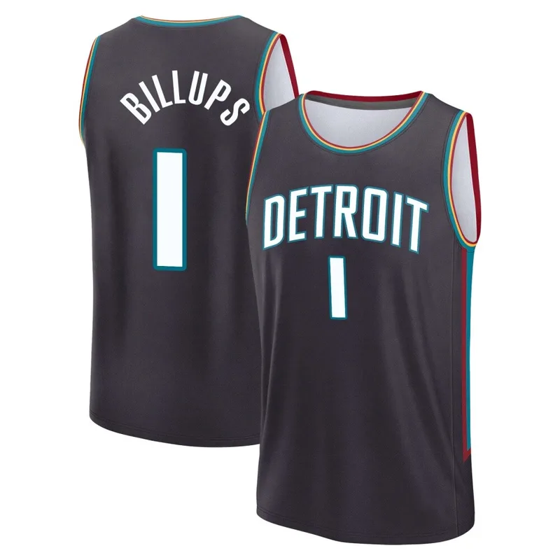 Fast Break Charcoal Chauncey Billups Men's Detroit Pistons 2025/26 City Edition Jersey