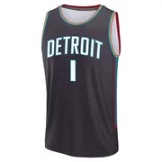 Fast Break Charcoal Colby Jones Youth Detroit Pistons 2025/26 City Edition Jersey