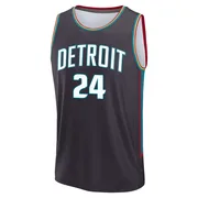 Fast Break Charcoal Daniss Jenkins Youth Detroit Pistons 2025/26 City Edition Jersey