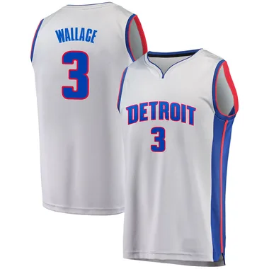 Fast Break Gray Ben Wallace Youth Detroit Pistons Fanatics Branded Alternate Jersey - Statement Edition