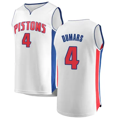 Fast Break White Joe Dumars Men's Detroit Pistons Fanatics Branded Jersey - Association Edition