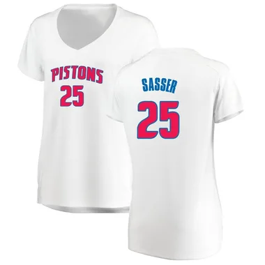Fast Break White Marcus Sasser Women's Detroit Pistons Fanatics Branded Jersey - Association Edition