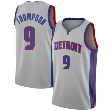 Swingman Ausar Thompson Youth Detroit Pistons Nike Silver Jersey - Statement Edition