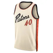 Swingman Bill Laimbeer Men's Detroit Pistons Nike Tan 2024/25 City Edition Jersey