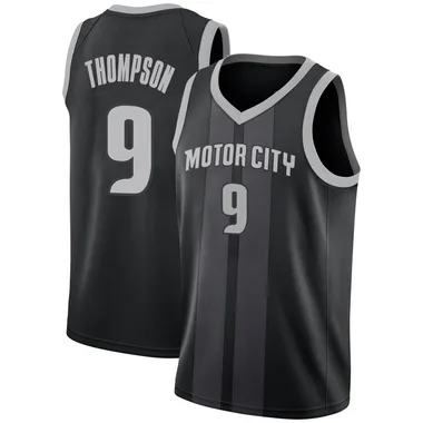 Swingman Black Ausar Thompson Youth Detroit Pistons Nike 2018/19 Jersey - City Edition