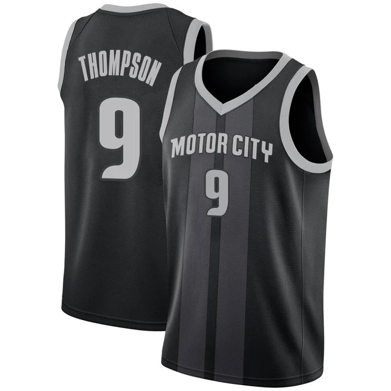 Swingman Black Ausar Thompson Youth Detroit Pistons Nike 2018/19 Jersey - City Edition