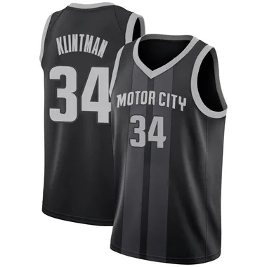 Swingman Black Bobi Klintman Youth Detroit Pistons Nike 2018/19 Jersey - City Edition