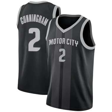 Swingman Black Cade Cunningham Men's Detroit Pistons Nike 2018/19 Jersey - City Edition