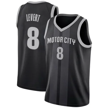 Swingman Black Caris LeVert Men's Detroit Pistons Nike 2018/19 Jersey - City Edition