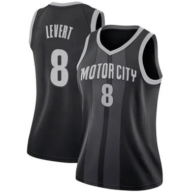 Swingman Black Caris LeVert Women's Detroit Pistons Nike 2018/19 Jersey - City Edition