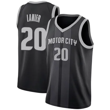 Swingman Black Chaz Lanier Youth Detroit Pistons Nike 2018/19 Jersey - City Edition