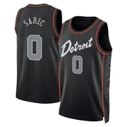 Swingman Black Dario Saric Men's Detroit Pistons Nike 2023/24 City Edition Jersey
