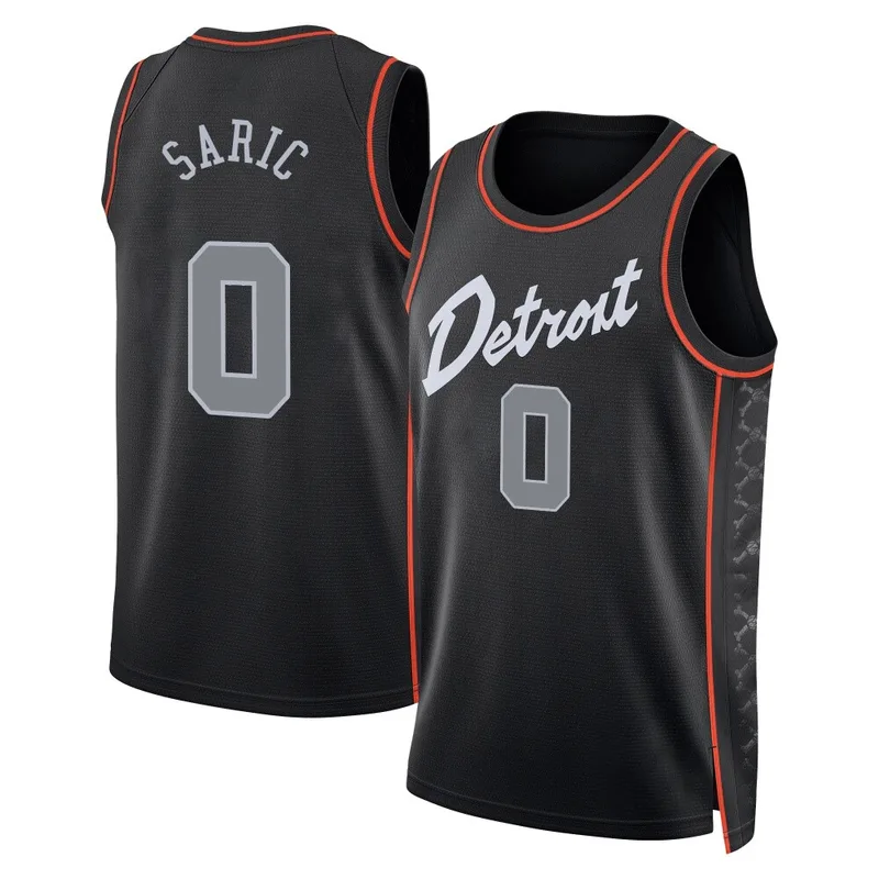Swingman Black Dario Saric Youth Detroit Pistons Nike 2023/24 City Edition Jersey
