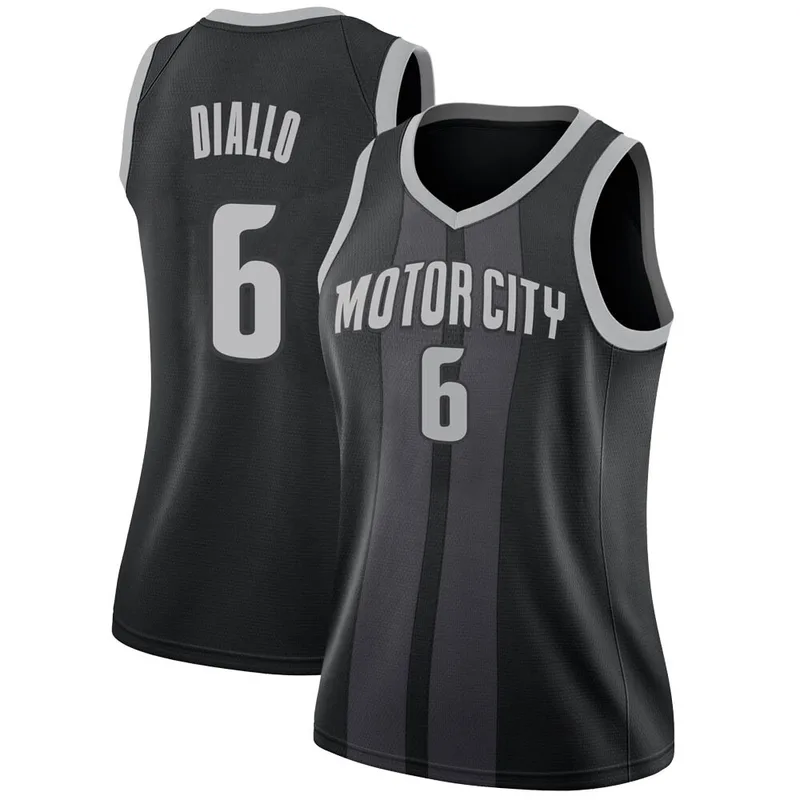 Swingman Black Hamidou Diallo Women's Detroit Pistons Nike 2018/19 Jersey - City Edition