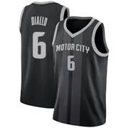 Swingman Black Hamidou Diallo Youth Detroit Pistons Nike 2018/19 Jersey - City Edition
