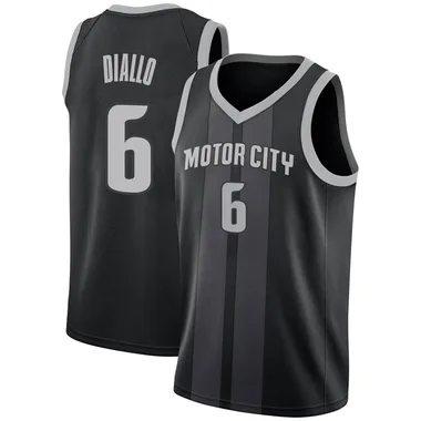 Swingman Black Hamidou Diallo Youth Detroit Pistons Nike 2018/19 Jersey - City Edition