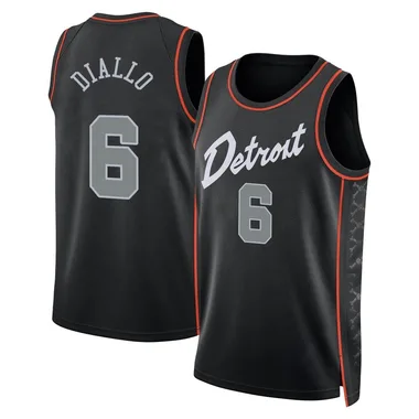 Swingman Black Hamidou Diallo Youth Detroit Pistons Nike 2023/24 City Edition Jersey
