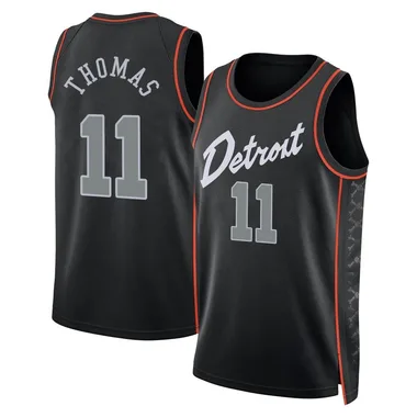 Swingman Black Isiah Thomas Men's Detroit Pistons Nike 2023/24 City Edition Jersey