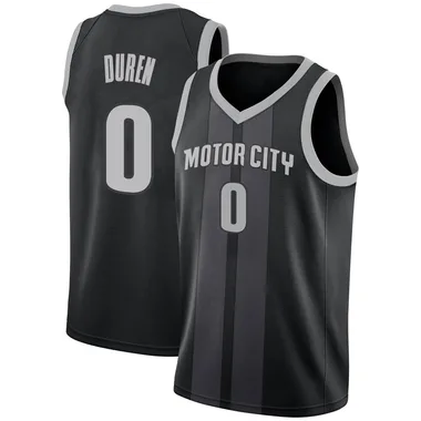 Swingman Black Jalen Duren Men's Detroit Pistons Nike 2018/19 Jersey - City Edition