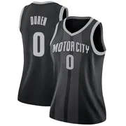 Swingman Black Jalen Duren Women's Detroit Pistons Nike 2018/19 Jersey - City Edition