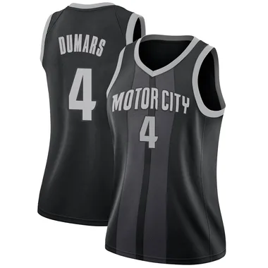 Swingman Black Joe Dumars Women's Detroit Pistons Nike 2018/19 Jersey - City Edition