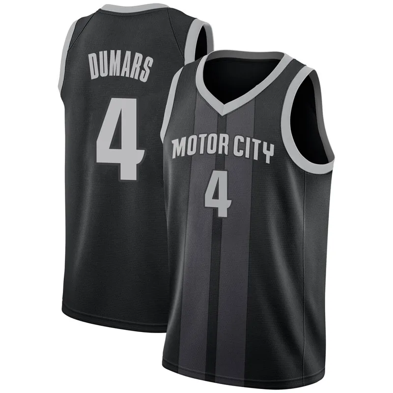 Swingman Black Joe Dumars Youth Detroit Pistons Nike 2018/19 Jersey - City Edition