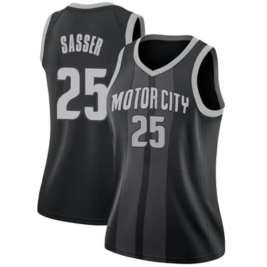 Swingman Black Marcus Sasser Women's Detroit Pistons Nike 2018/19 Jersey - City Edition