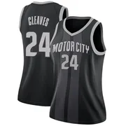 Swingman Black Mateen Cleaves Women's Detroit Pistons Nike 2018/19 Jersey - City Edition