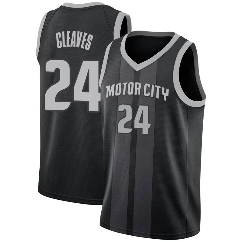 Swingman Black Mateen Cleaves Youth Detroit Pistons Nike 2018/19 Jersey - City Edition