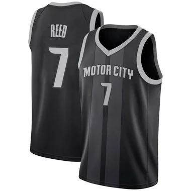 Swingman Black Paul Reed Men's Detroit Pistons Nike 2018/19 Jersey - City Edition