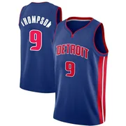 Swingman Blue Ausar Thompson Men's Detroit Pistons Nike Jersey - Icon Edition