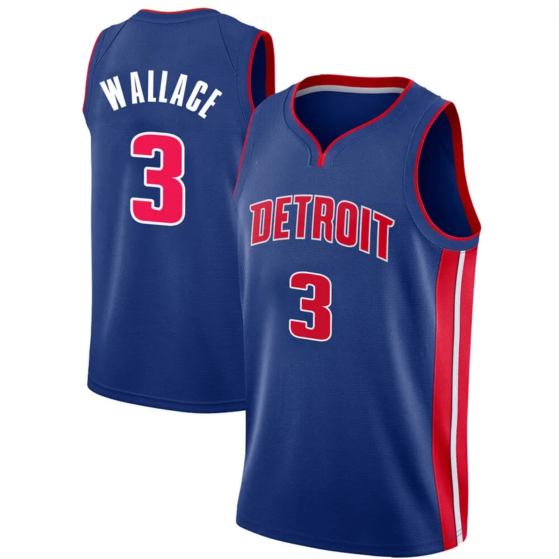 Swingman Blue Ben Wallace Youth Detroit Pistons Nike Jersey - Icon Edition