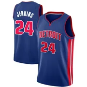Swingman Blue Daniss Jenkins Youth Detroit Pistons Nike Jersey - Icon Edition