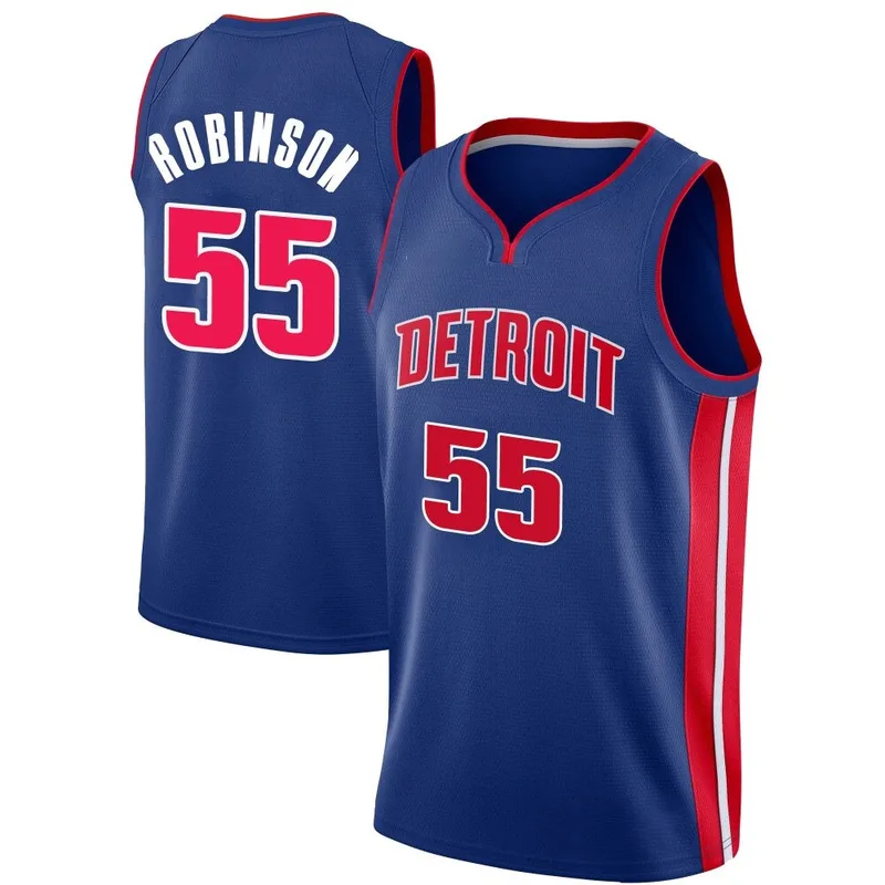 Swingman Blue Duncan Robinson Men's Detroit Pistons Nike Jersey - Icon Edition
