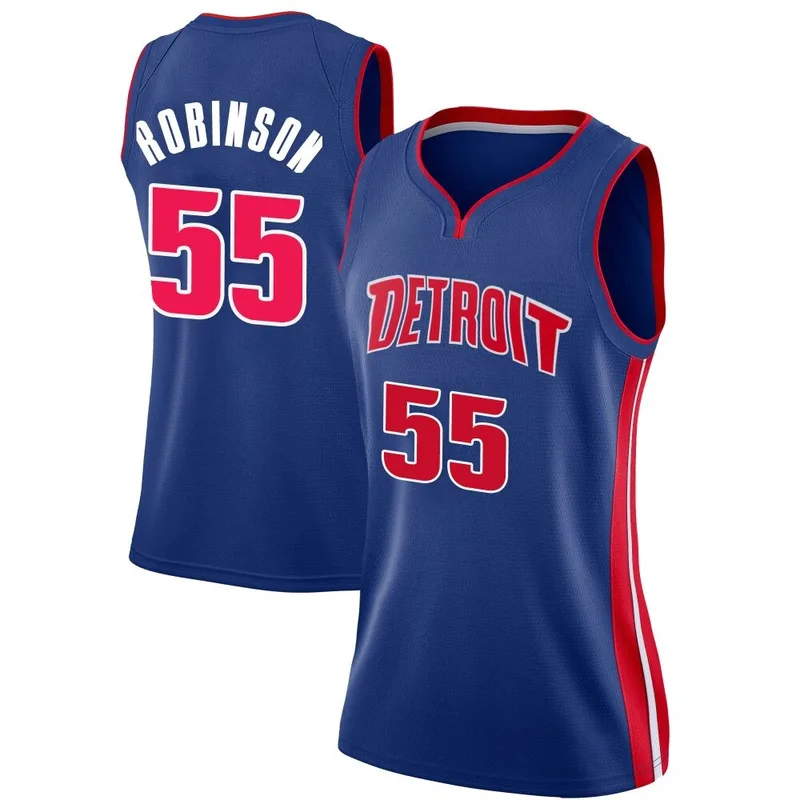 Swingman Blue Duncan Robinson Women's Detroit Pistons Nike Jersey - Icon Edition