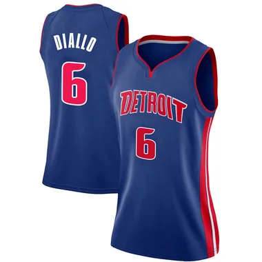 Swingman Blue Hamidou Diallo Women's Detroit Pistons Nike Jersey - Icon Edition