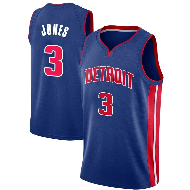 Swingman Blue Isaac Jones Youth Detroit Pistons Nike Jersey - Icon Edition