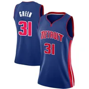 Swingman Blue Javonte Green Women's Detroit Pistons Nike Jersey - Icon Edition