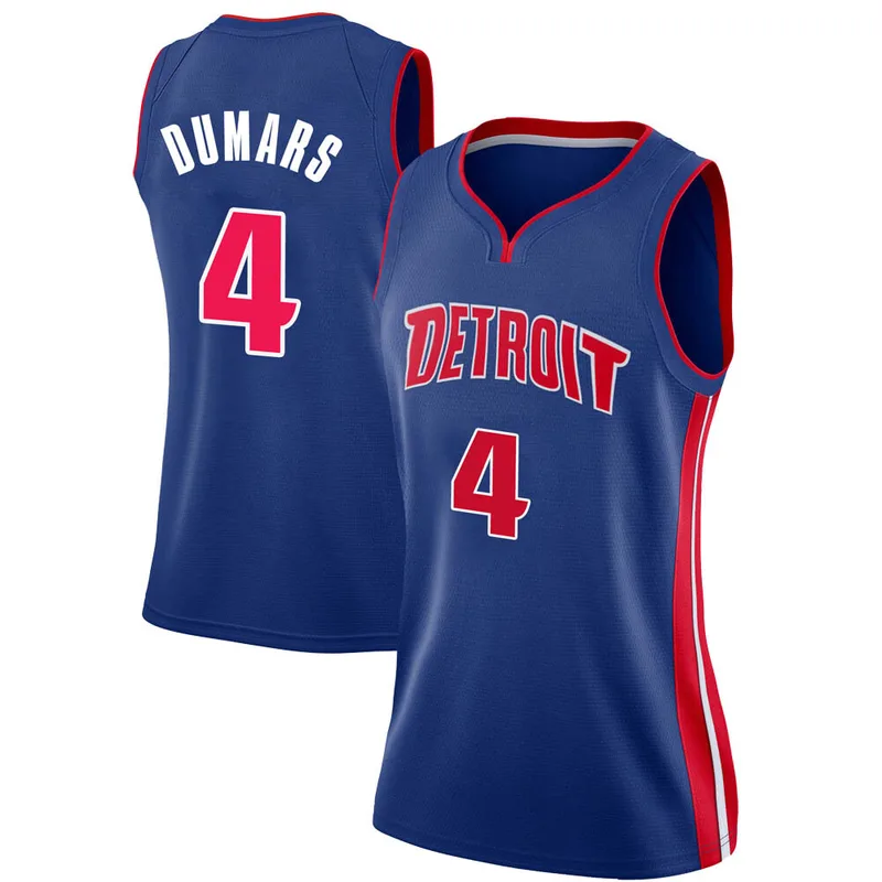 Swingman Blue Joe Dumars Women's Detroit Pistons Nike Jersey - Icon Edition