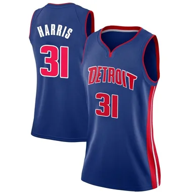 Swingman Blue Joe Harris Women's Detroit Pistons Nike Jersey - Icon Edition