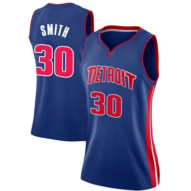 Swingman Blue Joe Smith Women's Detroit Pistons Nike Jersey - Icon Edition