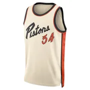 Swingman Bobi Klintman Men's Detroit Pistons Nike Tan 2024/25 City Edition Jersey
