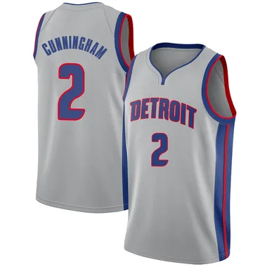Swingman Cade Cunningham Youth Detroit Pistons Nike Silver Jersey - Statement Edition