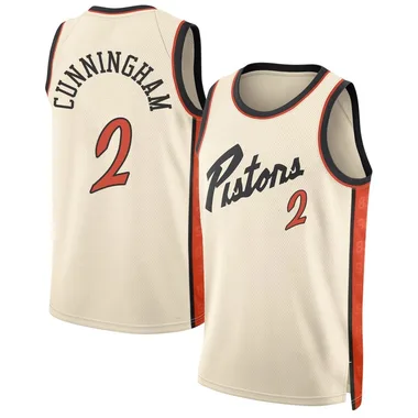 Swingman Cade Cunningham Youth Detroit Pistons Nike Tan 2024/25 City Edition Jersey